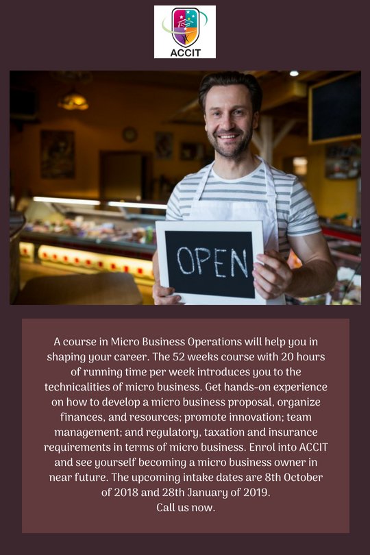Benefits of MicRO Business Operations for students studying in australia
#studyinginaustralia #microbusiness #livinginsydney #accit
