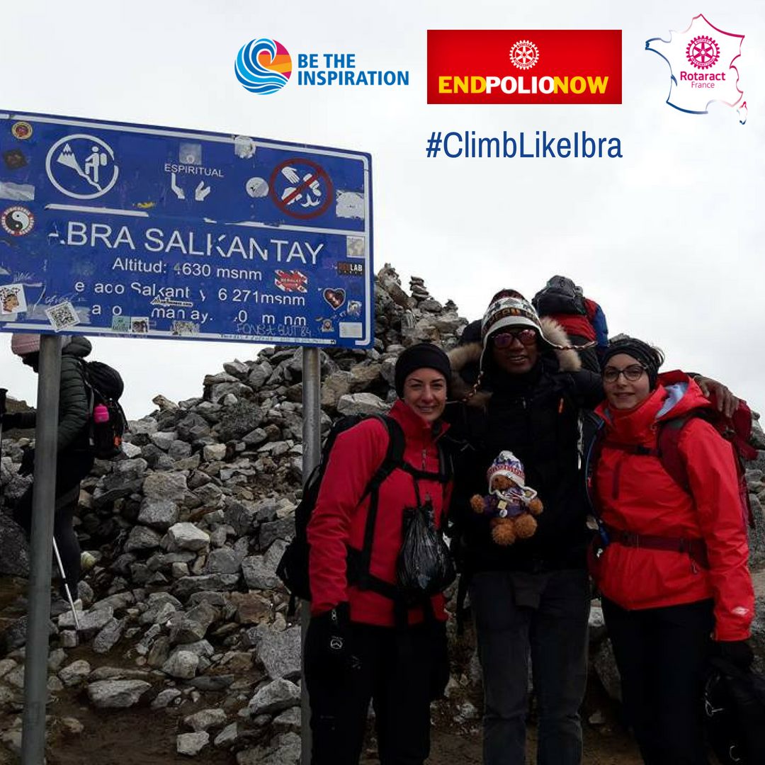 ClimbLikeIbra's tweet photo. @WHOWPRO @Rotary @UNICEF @WHO @WHOPhilippines @WHOMalaysia @michelzaffran @UNICEFpolio @UNICEF_PNG @UNICEFmedia @UnicefAsiaPac @WHOSEARO With @RotaractFr, we are climbing in #Peru and doing #EndPolioNow #fundraising campaign.
We are closer than ever to Bra Salkantay peak⛰, we are closer than ever to ending #polio, but we need your help for #thisclose
Please support us :
👉 https://t.co/9XF5qloIWT
#ClimbLikeIbra https://t.co/eETpIr2EnQ