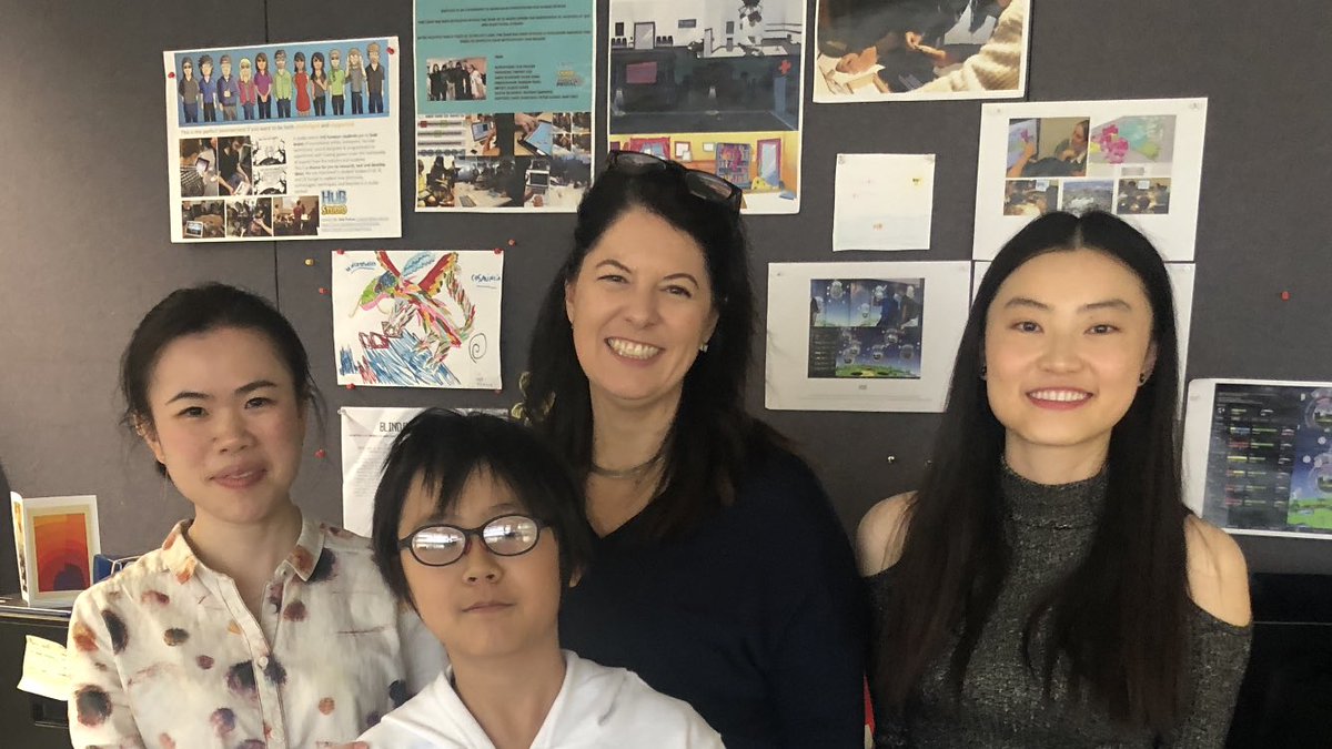 debpolson's tweet photo. Congrats Juexiao on your #MDes #ARGs for #ChineseUniOrientation &amp; welcome to @shanyuabo #PhD #VR for #ChineseCreativeIndustries @HubGamesAus https://t.co/Mzb3rqisCn
