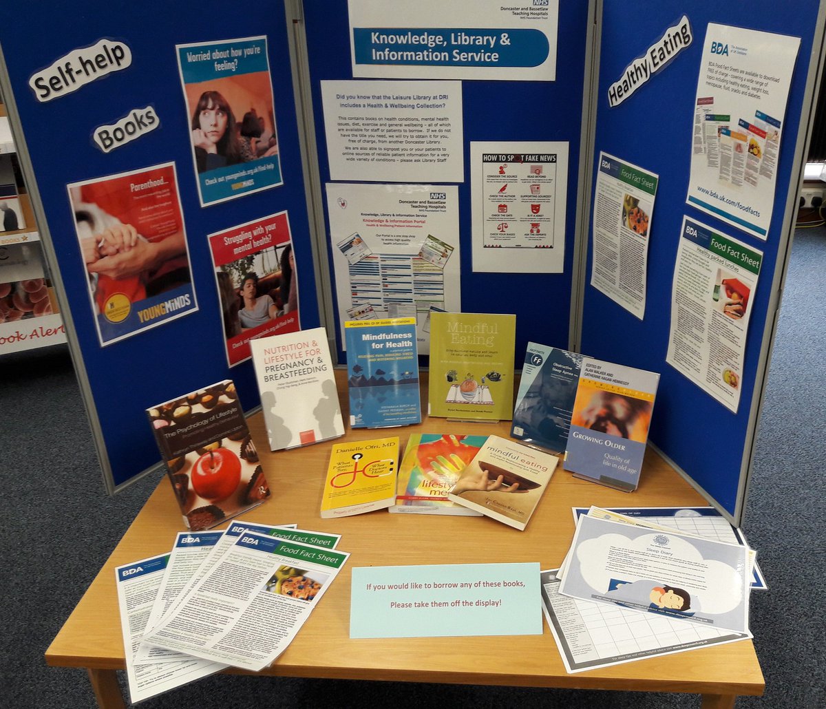 DBHLib's tweet photo. Help yourself!
No, really - come on over to the Library &amp; see what we've got that can help you with a load of different issues, from healthy eating &amp; nutrition to parenthood &amp; mental health - we've got something for you https://t.co/wQ3xhZcN34
@DBH_NHSFT https://t.co/0GJDp8KLfQ