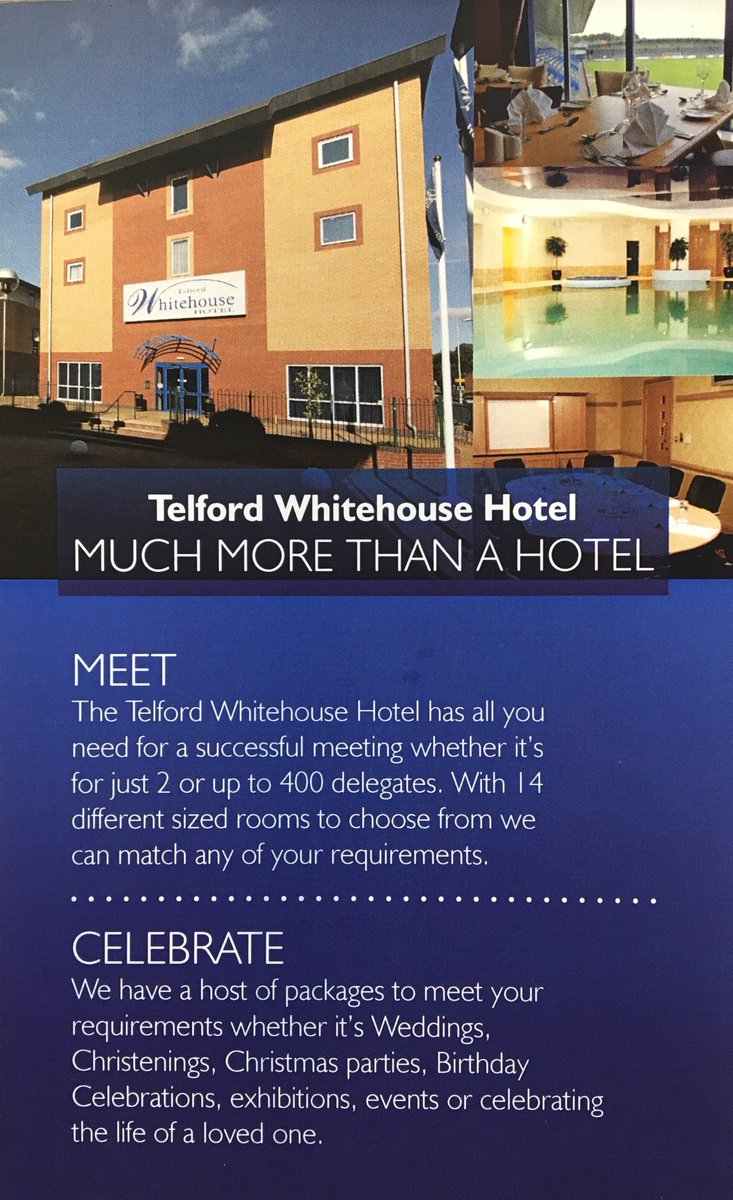 TelfordHotel's tweet image. #Muchmorethanahotel #corporatemeetings #Privatedinners #proms #Charityevents #weddings #Exhibitions #Christmasparties #Familyplatters #Sundayplatters #Leisureclub