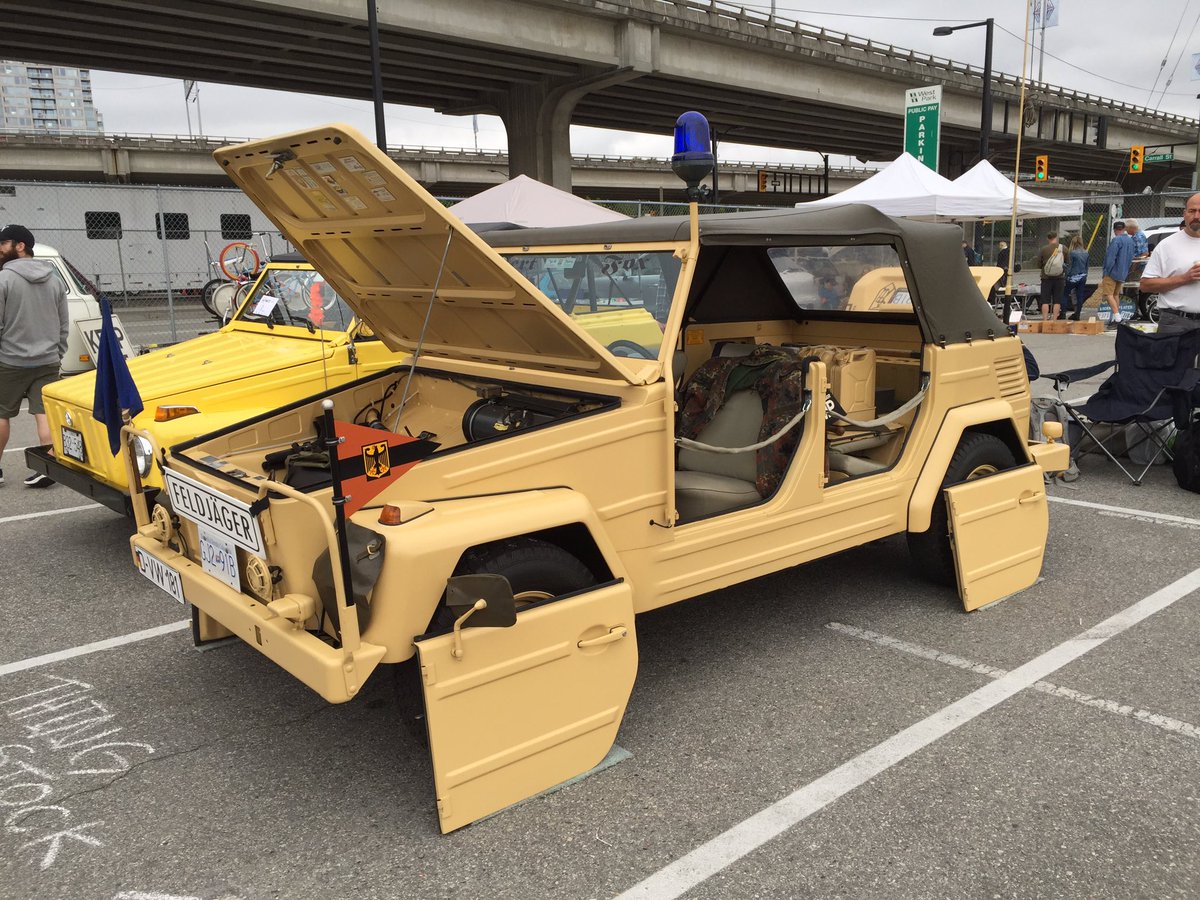 jeremymahovlich's tweet photo. #VW thing German Army MP themed. Don't know the origin of the car but it's a convincing replica if it's not legit. #gcvws #Volkswagen https://t.co/SGWaDTwBKD