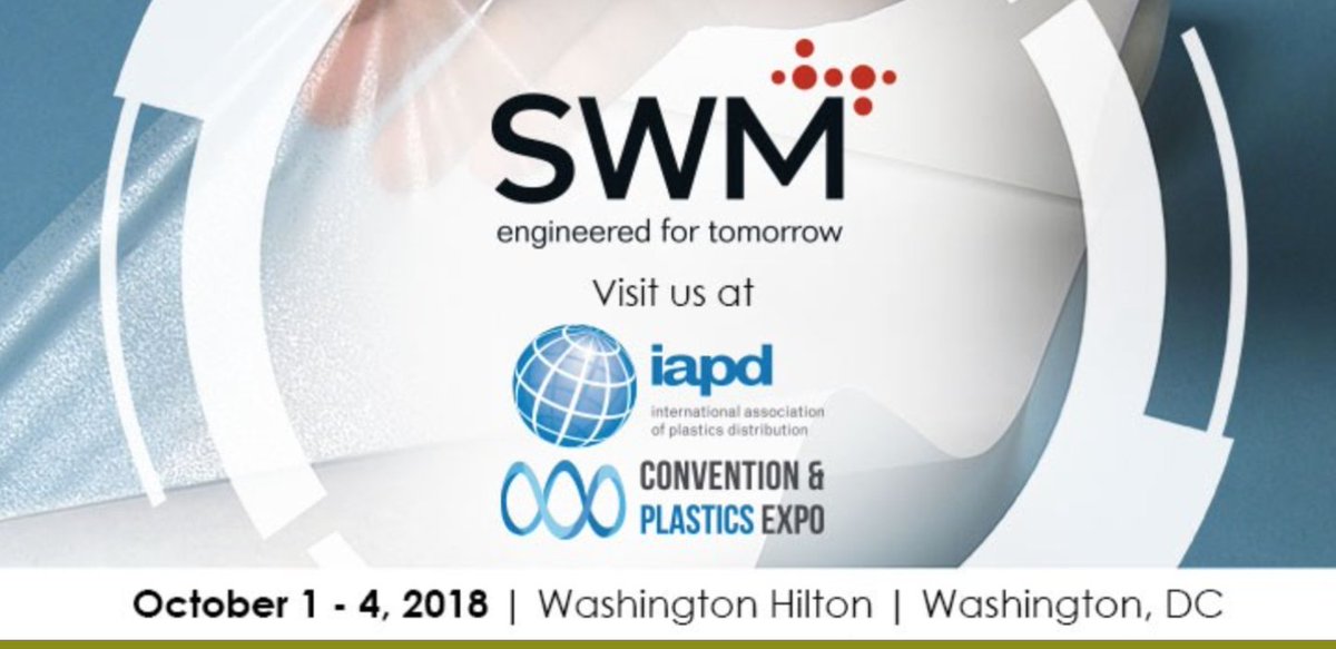 SWMINTL's tweet photo. #SWMIntl is participating in the 62nd Annual IAPD Convention and Plastics Showcase and will showcase #tubes and #netting October 1 - 4 in Washington, D.C. Booth #309. https://t.co/PClOGQbNyo