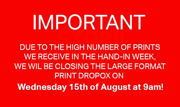 CoCAtoystore's tweet photo. Heya Just a Reminder that we will be closing off the Large Format Printing Dropbox this Wednesday 15th of August at 9am. This will mean we will be able to fulfill and completed any outstanding print jobs needed before this Friday 17th of August. #coca1 #coca2 #coca3 #coca4 https://t.co/7v0jAg8QHK