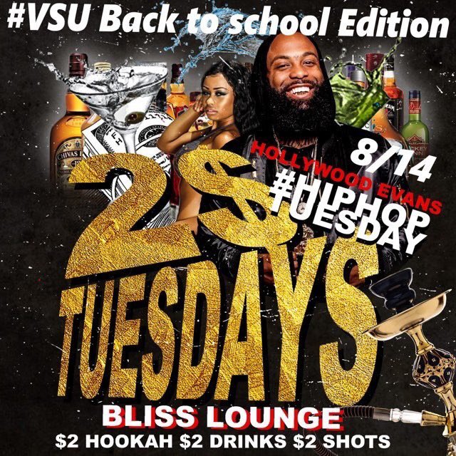 Polo_No_USPA's tweet photo. 🗣 $2 Tuesdays #WelcomeBackEvent
- ONLY @NightclubBliss -
W/ @Hollyw00dEvans @DROZWORLD @FlyRich__Shit @DJTREMAYNE
#vstate21 #vstate22 #Vstate20 https://t.co/f5CP5s7B5P
