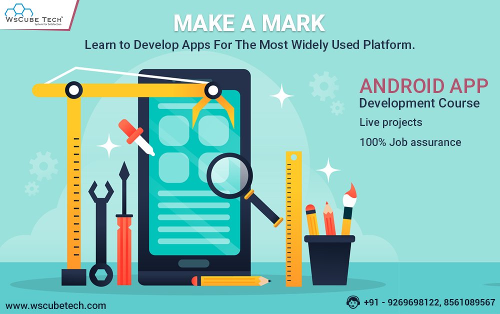 wscubetechindia's tweet image. We all love apps but only a few talented people know how to create them. Be the lucky one. Join our #Android_course & become industry’s most sought after #Android_app_developer.
Just reach us today at-
Website: wscubetech.com
Email: info@wscubetech.com