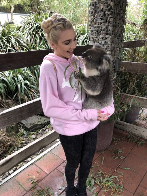 1 pic. I’ve peaked! BEST DAY EVER ❤️ Held a koala and kissed a kangaroo! You know... normal Australian
