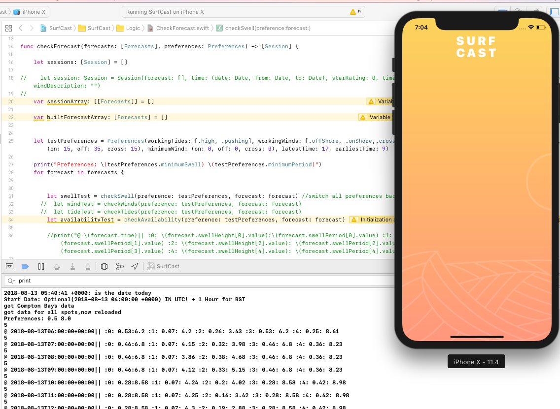 iOSDeveloperUK's tweet image. Heres what I'm working on at the moment. SURFCAST, a way for surfers to get surf updates and plan sessions with friends without checking the report constantly. It's early stages at the moment, but if you're interested in testing, let me know. #IOSDev, #SwiftLang, #surf, #surfing