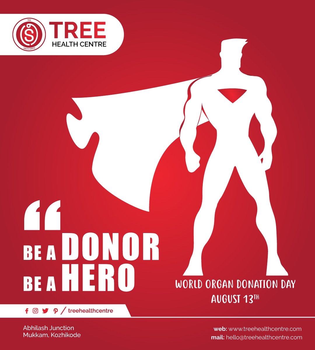 treehealthcentr's tweet photo. "Be an Organ Donor, All it Costs is a Little Love."
World Organ Donation Day 2018
#worldorgandonationday #organdonationday #organdonation #treehealthcentre #healthcentre #mukkam https://t.co/i1wLAjybML