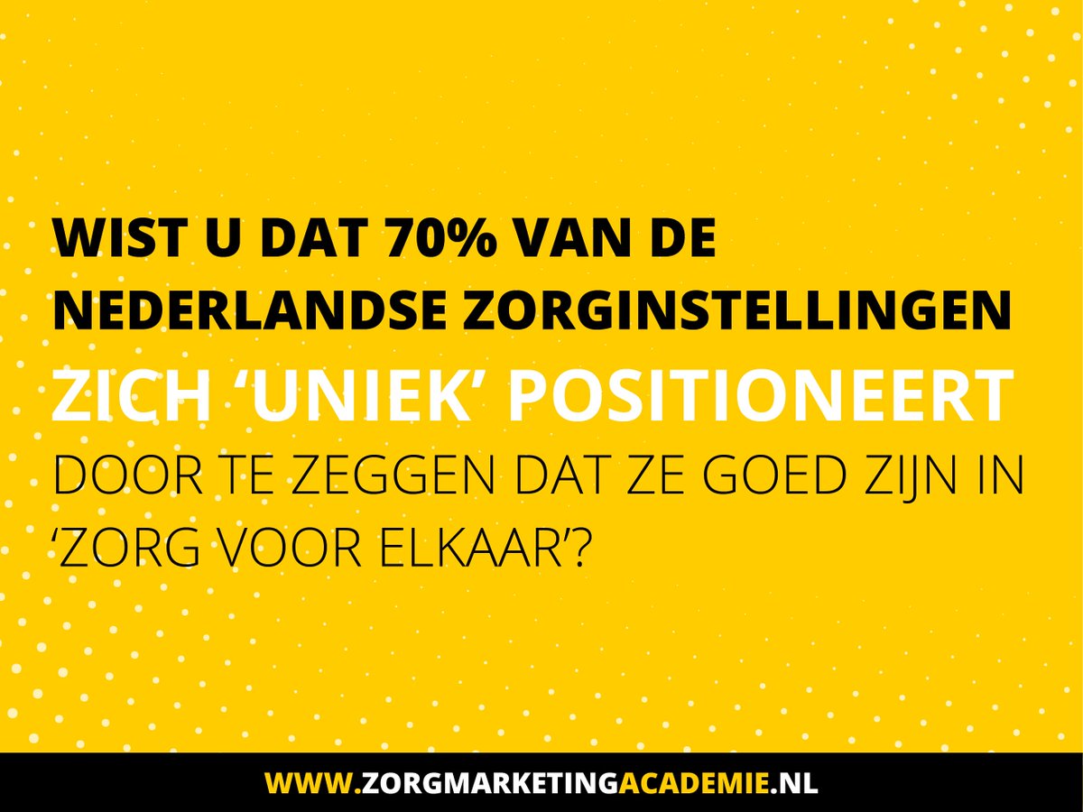 Een bijdrage van Lector marketing @AlsemStrategie, tevens docent bij Dé Zorgmarketing Academie: