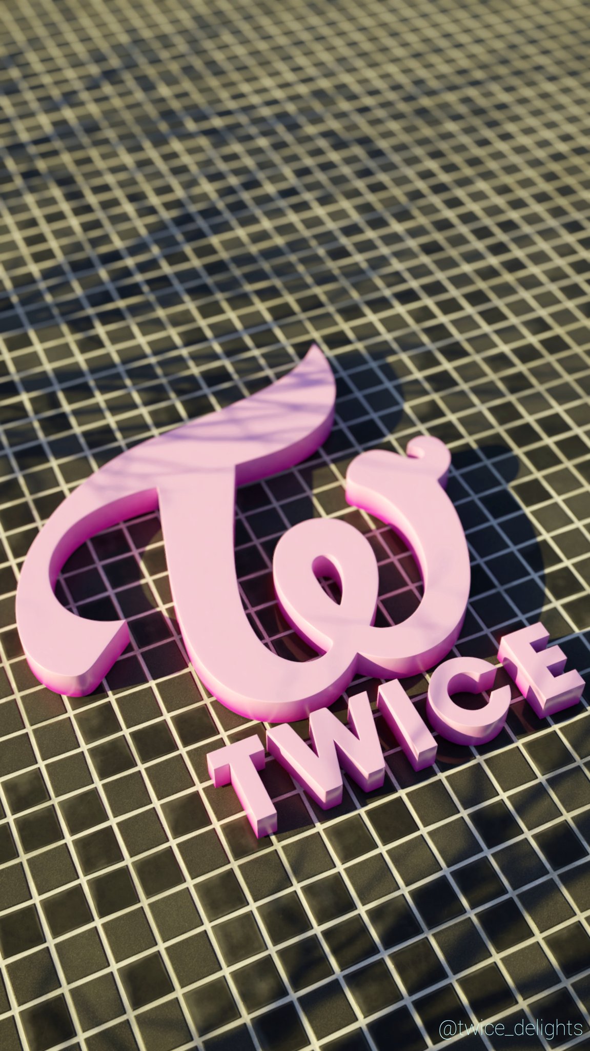 Twice Delights Twice Logo Wallpaper V2 Ice Cream Edition Twice Logo d Cg Render T Co Qyvoovywut Twitter