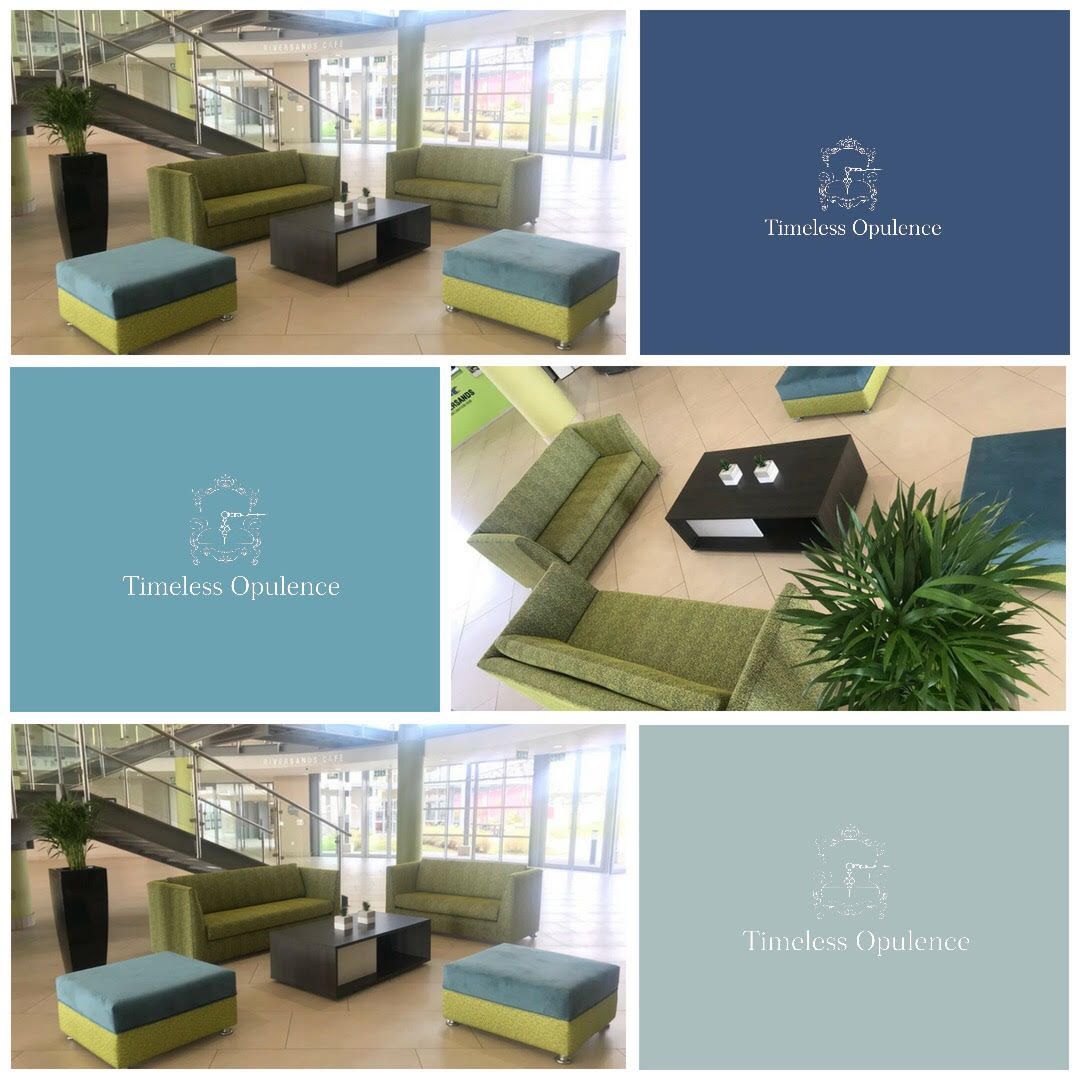 Funky with a touch of sophistication, the best way to describe these couches we made for @RiversandsHub reception area.
#OfficeImprovement #Style #decor #syle 
#design #Green #Blue