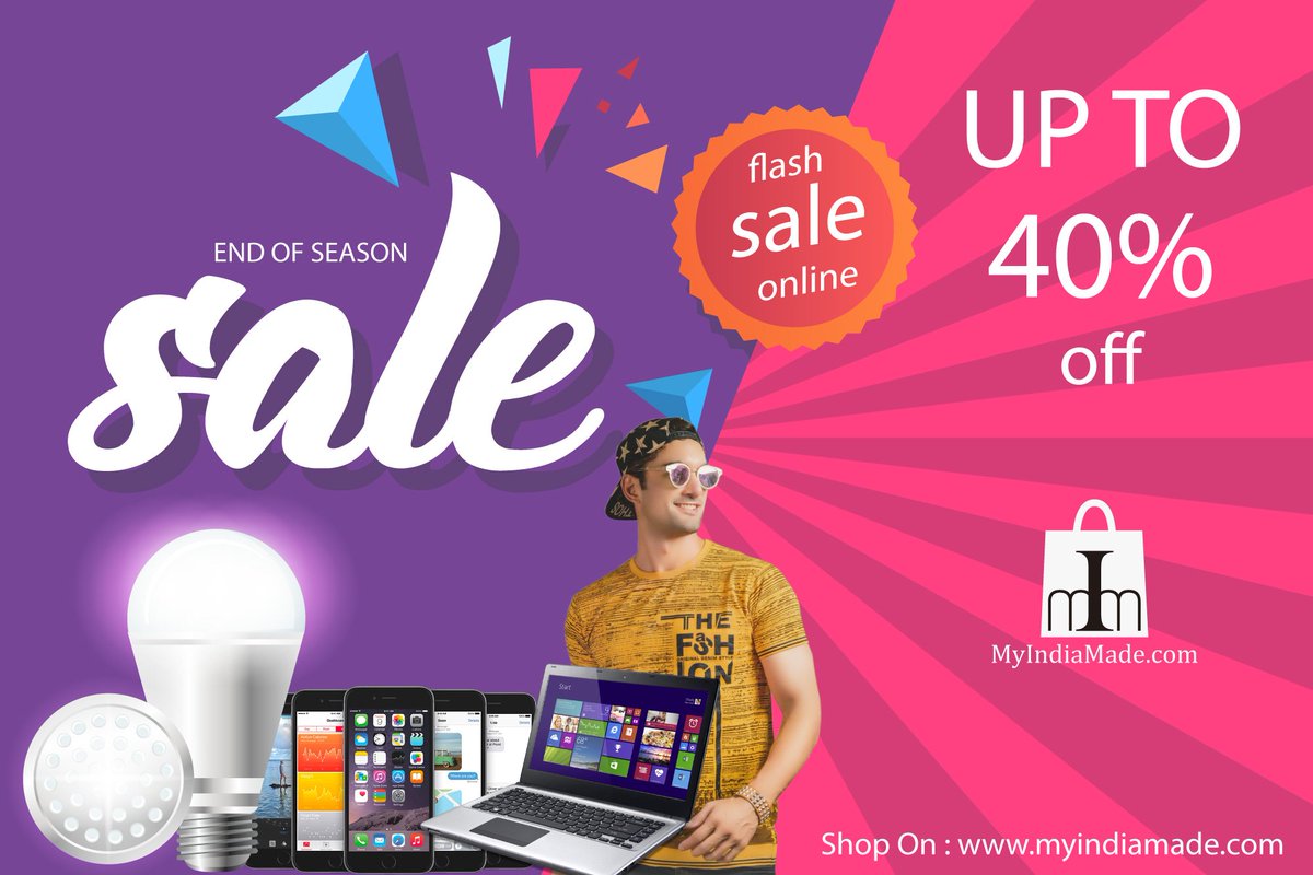 myindiamade's tweet photo. ⛱️☔ End of Monsoon sale  ⛱️☔
📌 Shop Now &amp; Get FREE home delivery.
📌 Cash On Delivery.
📌 Upto 40% Off.
#nashik #fashion #madeinindia #myindiamade #swadeshi #buyonline #electronics #tshirt #footware #chappal #mobile #ledbulb #ledlights https://t.co/xFAwSQDkmo