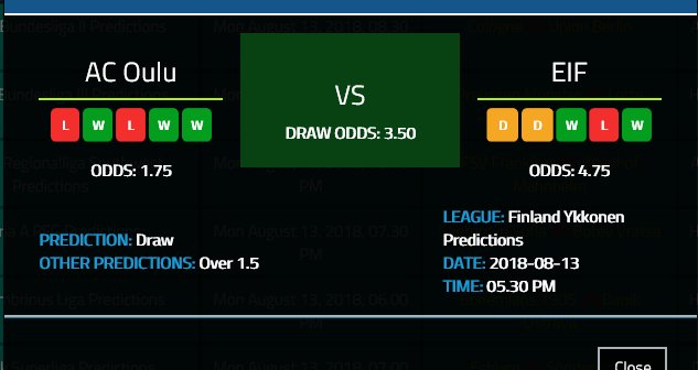 sureforecast's tweet photo. Up next
AC Oulu Vs EIF | Finland Ykkonen
Prediction 1-1
View More >> https://t.co/0utX3LiyQM
#Prediction #BetNow #SureBet #Bet9ja #Nairabet
#ACOulu #EIF #FinlandYkkonen
#Sureforecast...The Bookies Nightmare https://t.co/STacQDwJiB