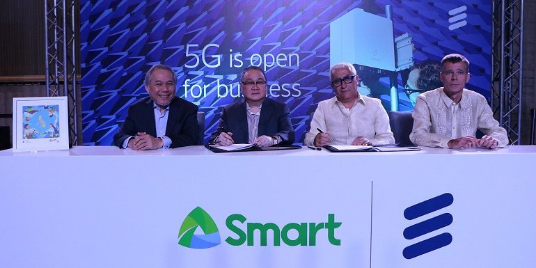 pldt's tweet photo. PLDT wireless subsidiary @LiveSmart and Ericsson have signed a memorandum of understanding to deploy the country’s first 5G pilot network by the first half of 2019: https://t.co/3Cv52NHVNj https://t.co/ObNLGNup49