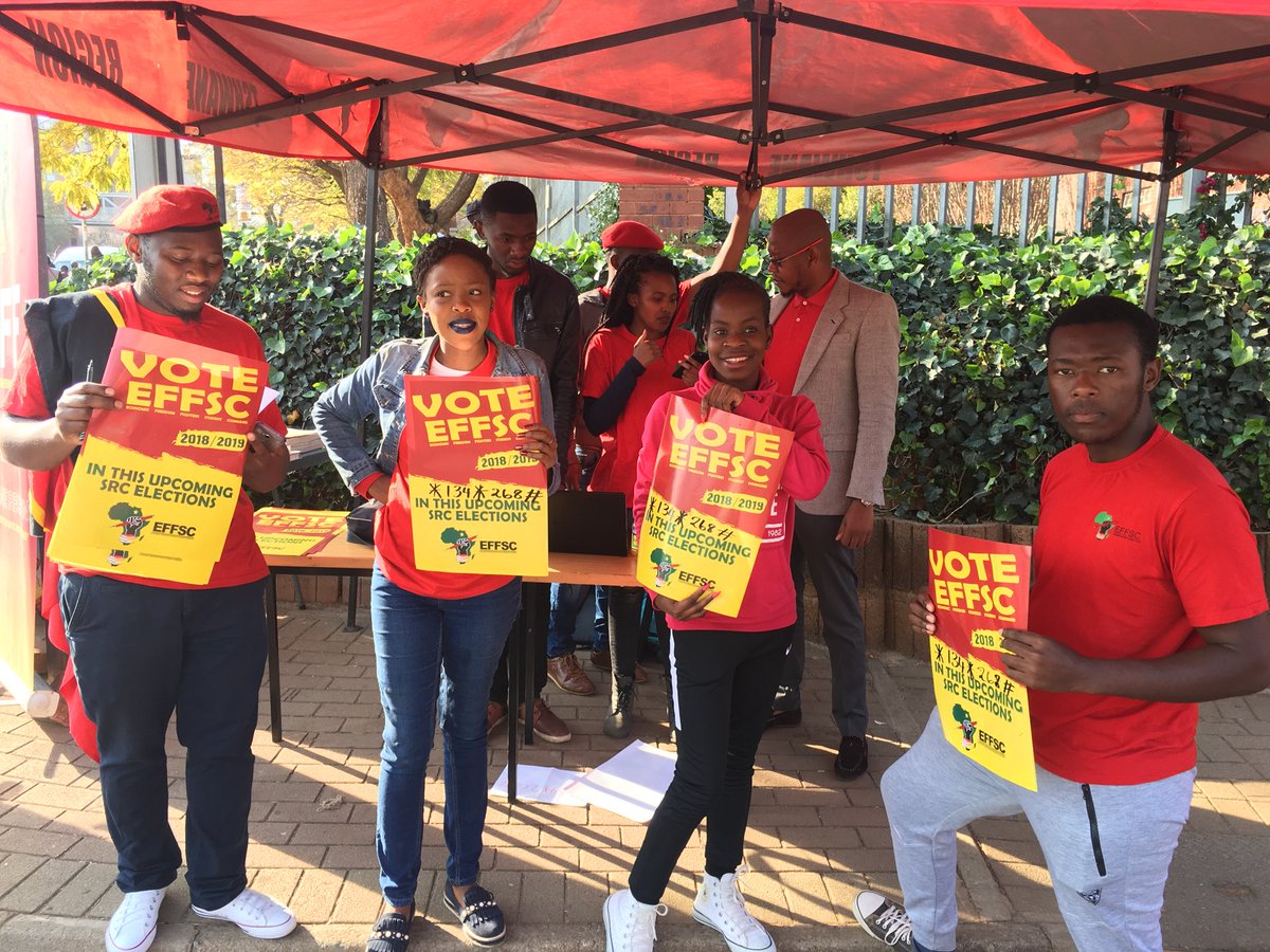 MphoMorolane's tweet photo. Do like the first @EFFStudents President has done this morning #voteeffscunisa https://t.co/rfGTxhDnOy