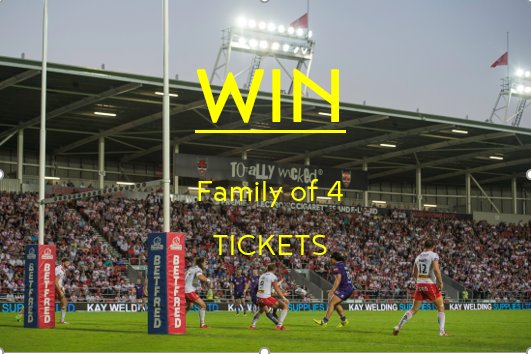Competition time: WIN a family of 4 Main Stand tickets for Saints Vs Wigan on 31st August. To enter the #competition #giveaway simply follow <a href="/investsthelens/">Invest St Helens</a> and RT, Do both for a chance to #win. Competition ends 24th August <a href="/saints1980/">Andrew Stevenson</a> @twstadium <a href="/sthelenscouncil/">St Helens Borough Council</a>