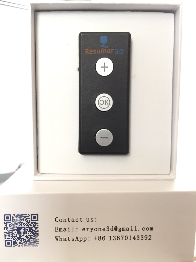 Afro3dP's tweet photo. This arrived today! When the Kickstarter delivers and it looks like a 3D render the Resumer looks great congratulations on successfuly completing your Kickstarter guys, the #Resumer looks great really looking forward to resuming some amazing #3dprints with this :) @CharlyPan201 https://t.co/xwOqwUyQco