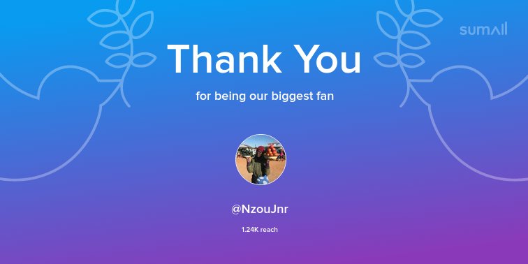 Our biggest fans this week: <a href="/NzouJnr/">NZOU 🐘🇦🇺🦘🇿🇼🦅</a>. Thank you! via sumall.com/thankyou?utm_s…