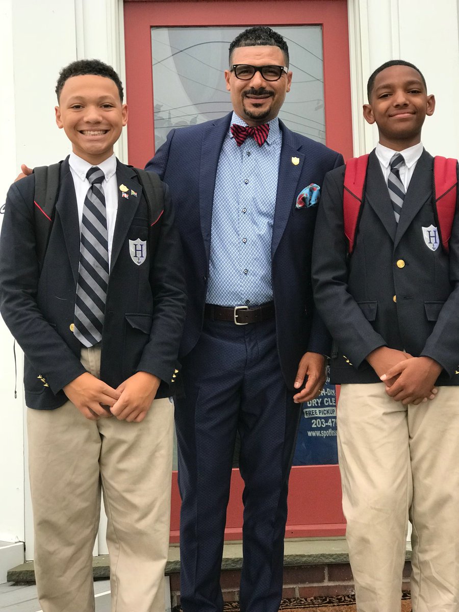 DrStevePerry's tweet photo. Itโs the first day of school @CPrep4life! Both of my sons are in high school. Wow. This dad thing moves fast. The school thing is pretty cool too. Gotta hit each site today. First stop, #CPrepLower in Bridgeport. https://t.co/BcntXxUvGW