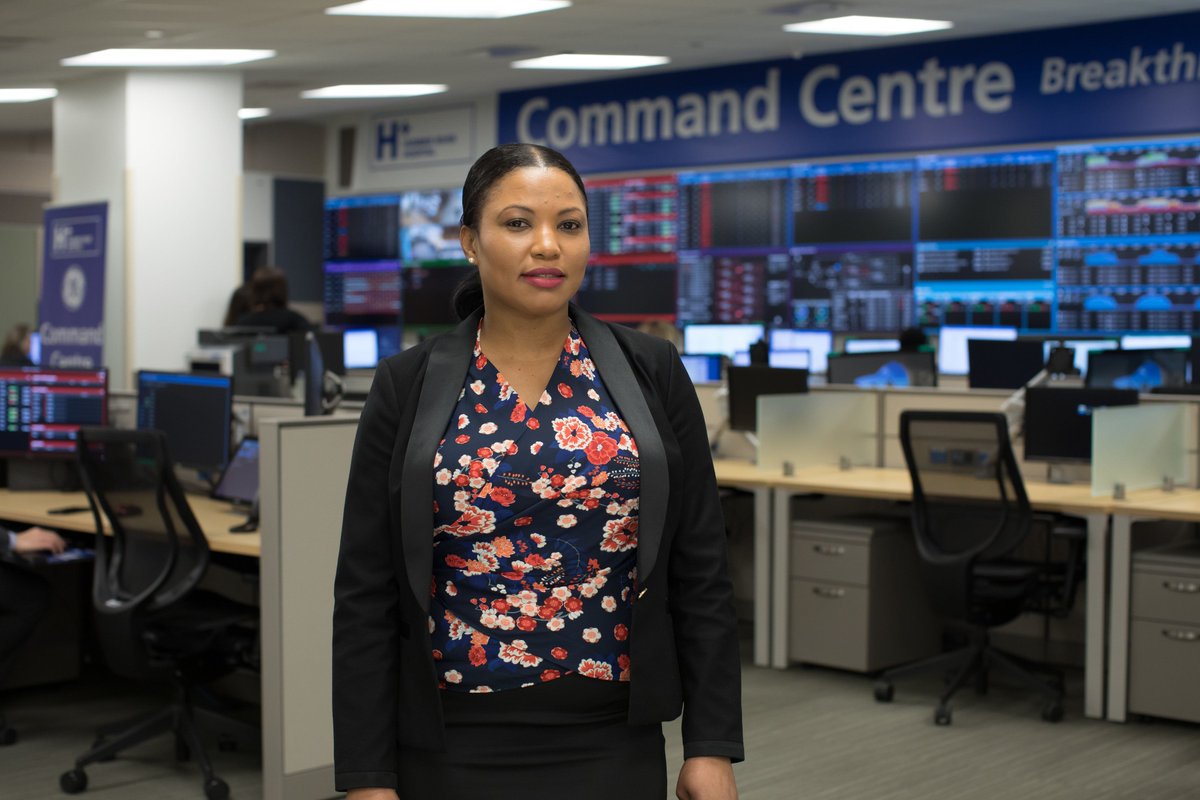 HRH_Foundation's tweet photo. As Clinical Expediter for the #HRHCommandCentre and Patient Flow Manager, it is Paula's job to identify and expedite the bottlenecks in patient flow! Learn more: https://t.co/Fhp6DltWbb https://t.co/79aQ6A8CwE
