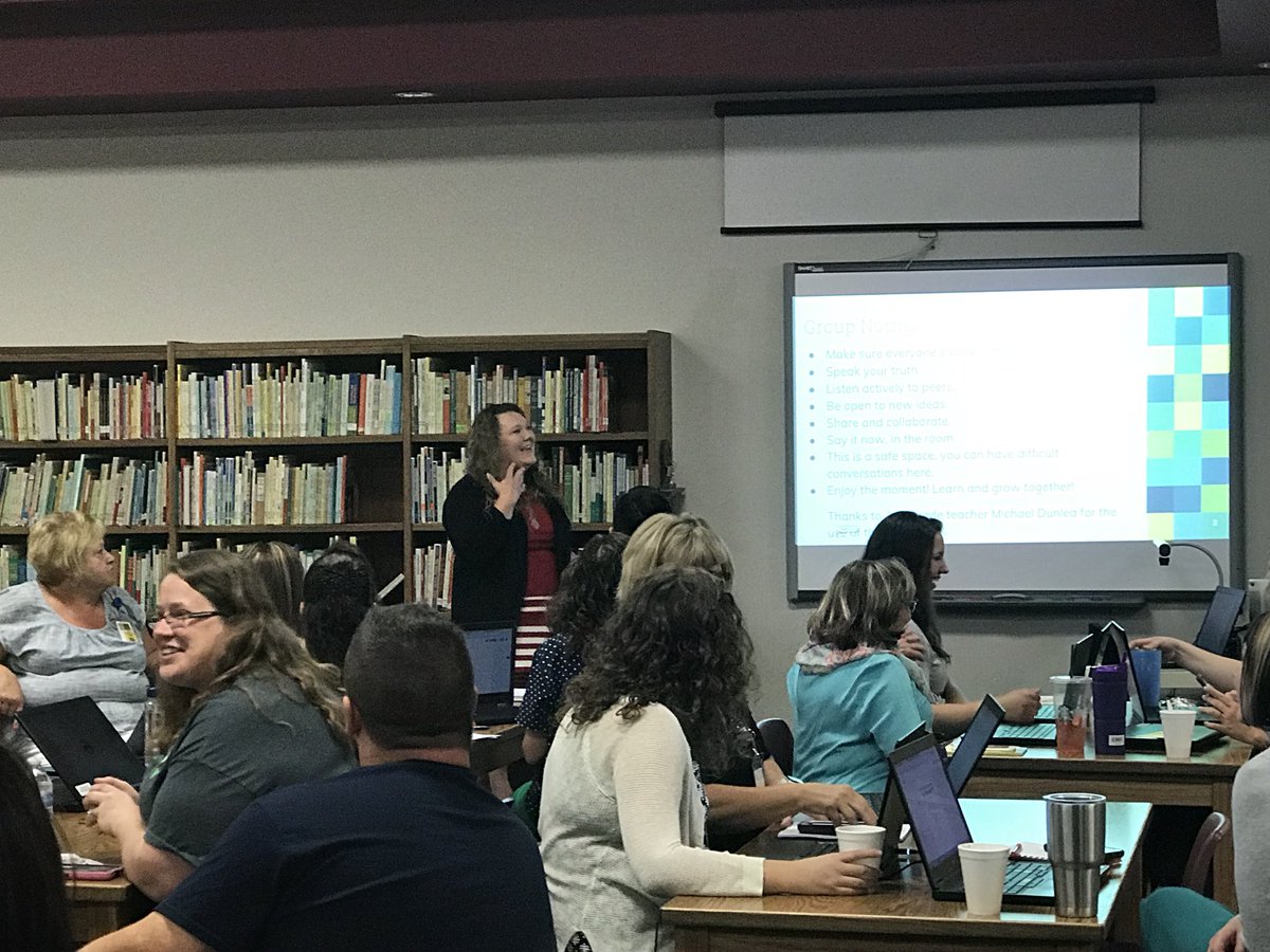 rachel_mcclaran's tweet photo. So excited to get started! First day of Professional Learning at Northridge #Firstyearprincipal @NewtonSchoolsKS #gatorsgrowingtogether https://t.co/yJfT8ngsfs