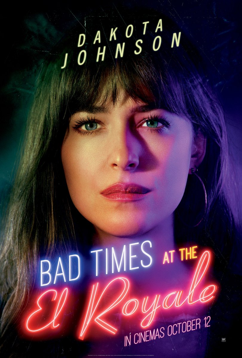 Looks can be deceiving. Dakota Johnson stars in Bad Times At The El Royale. In cinemas October 12.