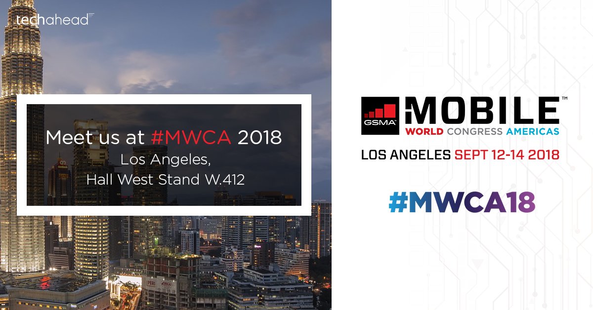 TechAhead's tweet image. Imagine a Better Future Today! 
Meet us at Los Angeles on 12-14 September 2018 at Hall West Stand W.412.
Explore Latest Mobility Technology Solutions With Us @ bit.ly/2nylzdd
#MobileWorldCongressAmericas2018 #MWC18 #EnterpriseMobilitySolutions #AppDevelopment #TechAhead