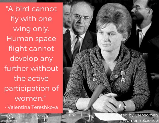 “If women can be railroad workers in Russia, why can’t they fly in space?” 🚀👩‍🚀 #MondayMotivation from the first woman to fly to space!