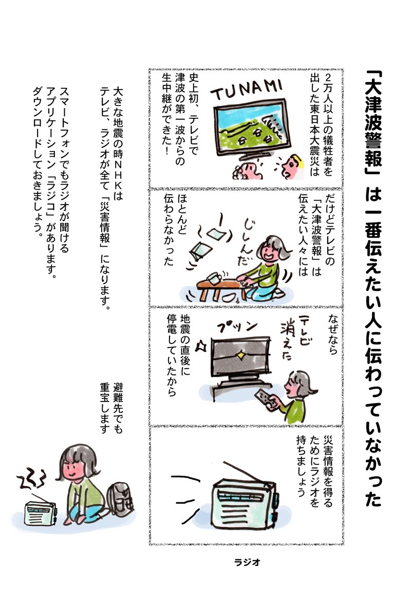 いざという時、ラジオは役に立ちます。 
