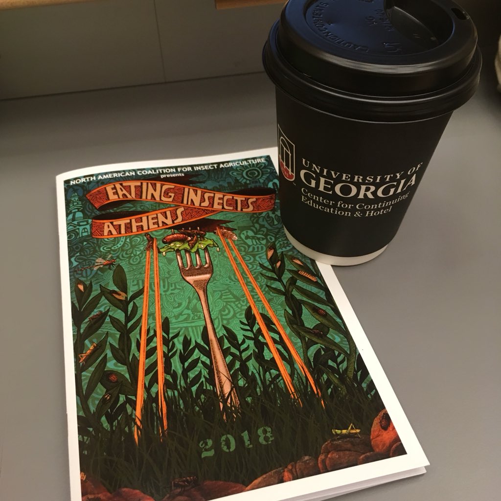 SO ready for three days of energizing interactions with like-minded folk! #EatingInsectsAthens #EatBugs #EdibleInsects