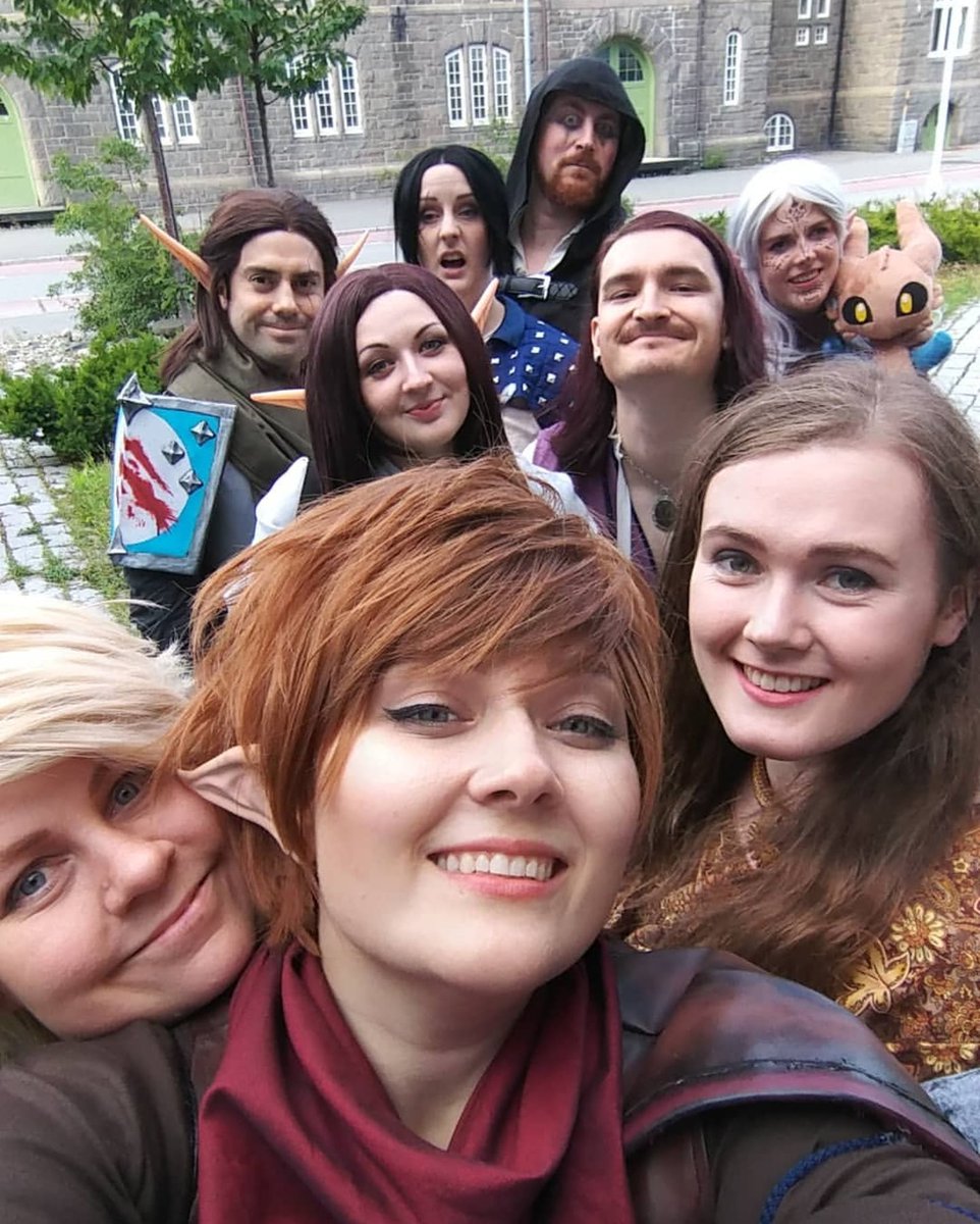 Torucon is officially over and we had the best time! Thank you for inviting us to host a live #dnd5e game. Also thanks to everyone who showed up to our Fateful Fumble cosplay meet-up!  
<a href="/ToruconOfficial/">Torucon</a> 
#kosisking #neondreams #cosplay #fatefulfumble #kestrelspodcast #ActualPlay