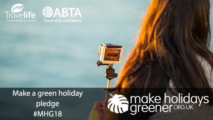 Win a #GoPro! Make a pledge for Make Holidays Greener and take positive social and environmental action including 'saying no to #plastic' Visit: bit.ly/2IHMX1h  #Win #Competition #plasticfreesummer
