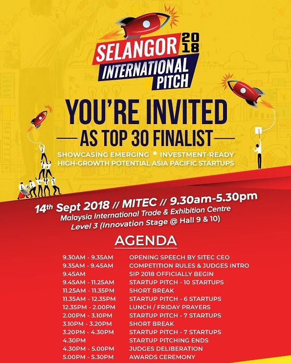 ImpactByte's tweet photo. Good news from @impactbyte
We got selected to be one of the finalists of Selangor International Pitch Competition 2018.
We will present Impact Byte in front of International investor on 14th September 2018.
Wish us luck!
#ImpactByte #CodingBootcamp #MakeImpactWithYourCode https://t.co/LKyDOiKiHu