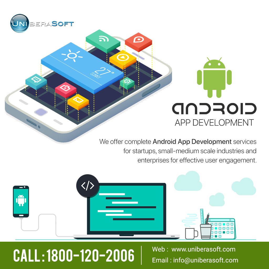 Unibera_Soft's tweet photo. @Unibera_Soft offers customized Android app development services in Noida, India. Our team works with dedication &amp; nurtures various industries  globally. For more details visit our website https://t.co/K745Griv1S and connect at info@uniberasoft.com !! https://t.co/uzzXnIk60g
