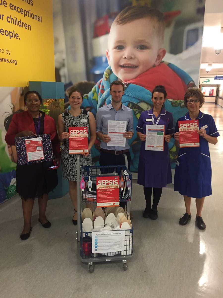 Leeds_Childrens's tweet photo. Our sepsis team are visiting the children’s wards to launch our new sepsis assessment tool #stampoutsepsis watch the video using QR code or link in pictures @LeedsHospitals https://t.co/dbGNjRQh0L