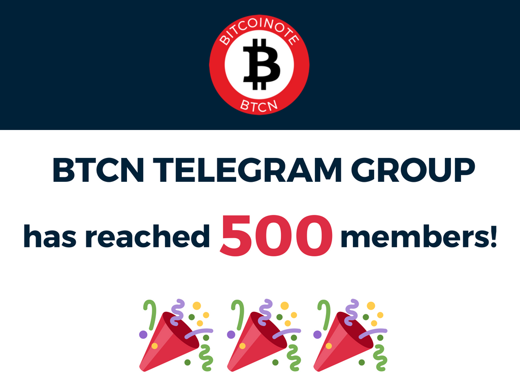 BitcoiNote's tweet image. 😀 Our #Telegram group has just reached 500 members❗️👏👏👏

Join now if you haven't done it already! 
➡️btcn.ws/TW-TE500

#bitcoinote #celebration #community #altcoins #cryptonews