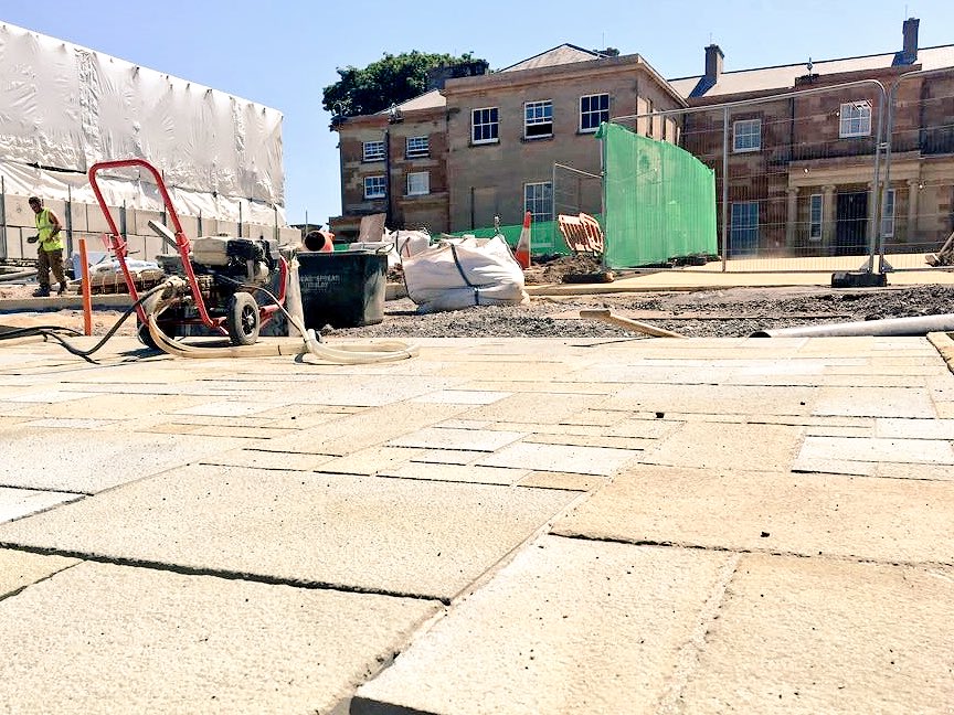 #Hillsborough #Castle is the location for one of our latest projects, as we supply our popular #Flowpoint Paving Grouts to this 18th Century Royal residence.  The castle is undergoing major conservation works before being opened to public tours next year.