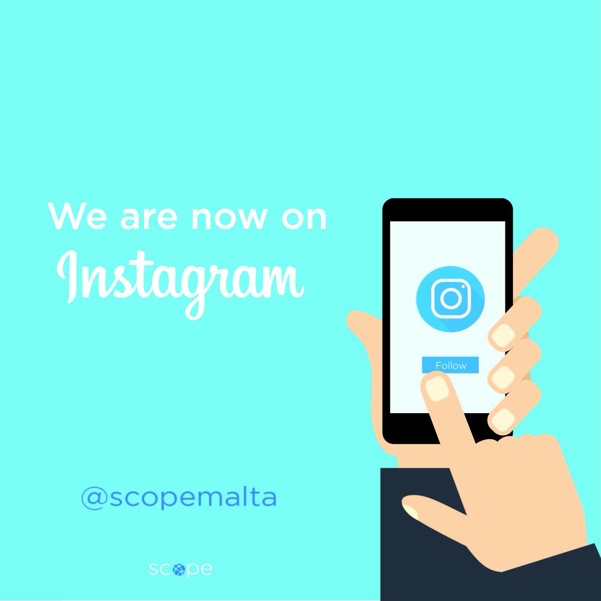 ScopeMalta's tweet photo. You can now follow 📢 us on #Instagram using @scopemalta 

#scopesolutions 

https://t.co/4B9K1LTmV4 https://t.co/ZWcXbXP6Xf