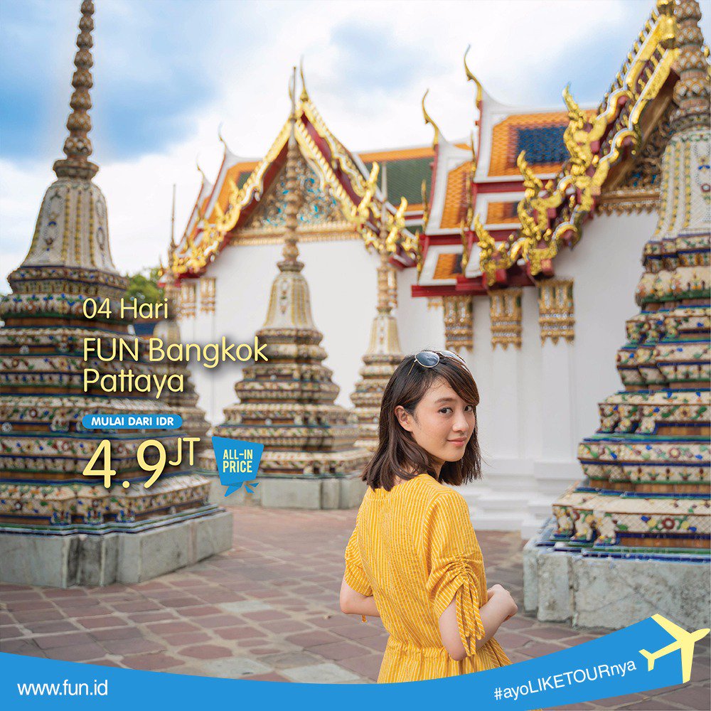 MyFunHolidays's tweet photo. Mau berbelanja dan mencoba makanan enak khas di Thailand? Yuk ke Bangkok bareng! Info lengkap: https://t.co/AEZCJxXJQl
#MyFunHolidays #FunHolidays #LiburanAlaFUN #LiburanFun
#LiburanEkonomis #Liburan #LiburanKeBangkok #Thailand #Bangkok https://t.co/a4MPVYteQ7