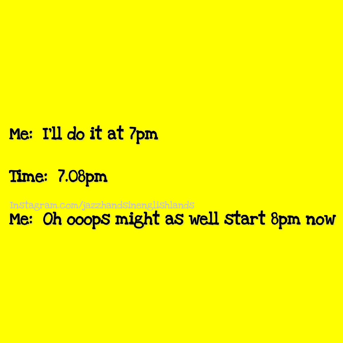 jazzhandsjokes's tweet photo. Seems about right
-
#Chillaxing #GivenUp #LifeFail #FoolsLogic #LazyBum #MissedMoment #SlightWasteOfTime #TooLateNow #Whoops #AmIRightOrAmIRight #AnyTimeNow #BeenThereDoneThat #ChoreCanWait #JustSatDownDammit #Procrastination #ProcrastinationAtItsFinest #Relatable #SoTrue💯 https://t.co/w3dUNRcubs
