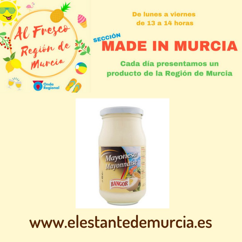 murciaalimenta's tweet photo. Hoy no te puedes perder nuestro programa #madeinMurcia porque nos visita Pilar para hablar de la mayonesa #Bangor. Escucha nuestra sección a partir de la 13:00h 🕐 en @ORMurcia en el programa #AlFresco con @Rugoos y @Pattmagro #mayonesa #bangor #aliminter #murcia #murciaalimenta https://t.co/7U1wSxmwvC