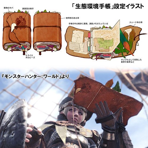 モンスターハンターワールド アイスボーン公式 Twitter Da モンスターハンター ワールド 生態環境手帳ノートカバー 12月お届け分 予約受付中 18年9月3日 月 10 00まで 豊かな生態系が育まれる新大陸の生態環境を記録するハンターにとって必需品である