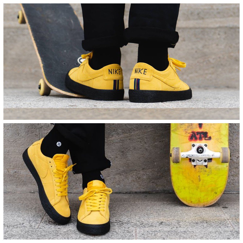 nike sb blazer low yellow ochre