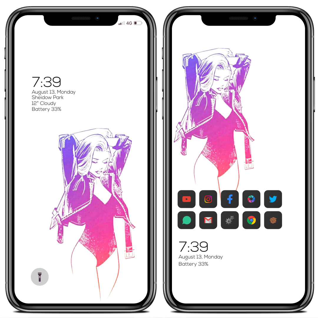 bond_41's tweet image. New set up 
theme #Lotusdark by @navidmx 
@LockPlusPro #screenshotapp by @JunesIphone 
#Xenhtml by @_Matchstic 
walls by me using #pixelmator app
Image found on google, props to the creator