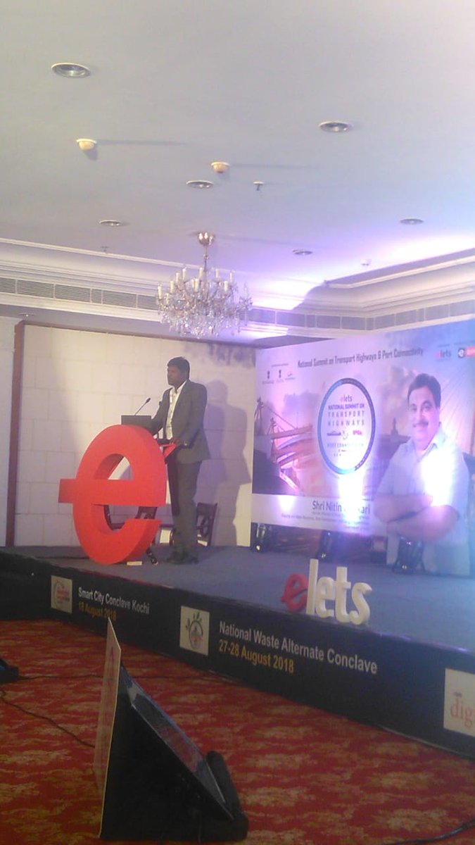 egovonline's tweet photo. Nagarajan P, AGM(Segment-Lead-Railways), @Jindal_Official, participating in session on 'Sagarmala-Port led development strategy' at #eletsTransport.
@MORTHIndia @eletsonline https://t.co/t168yU2mXP