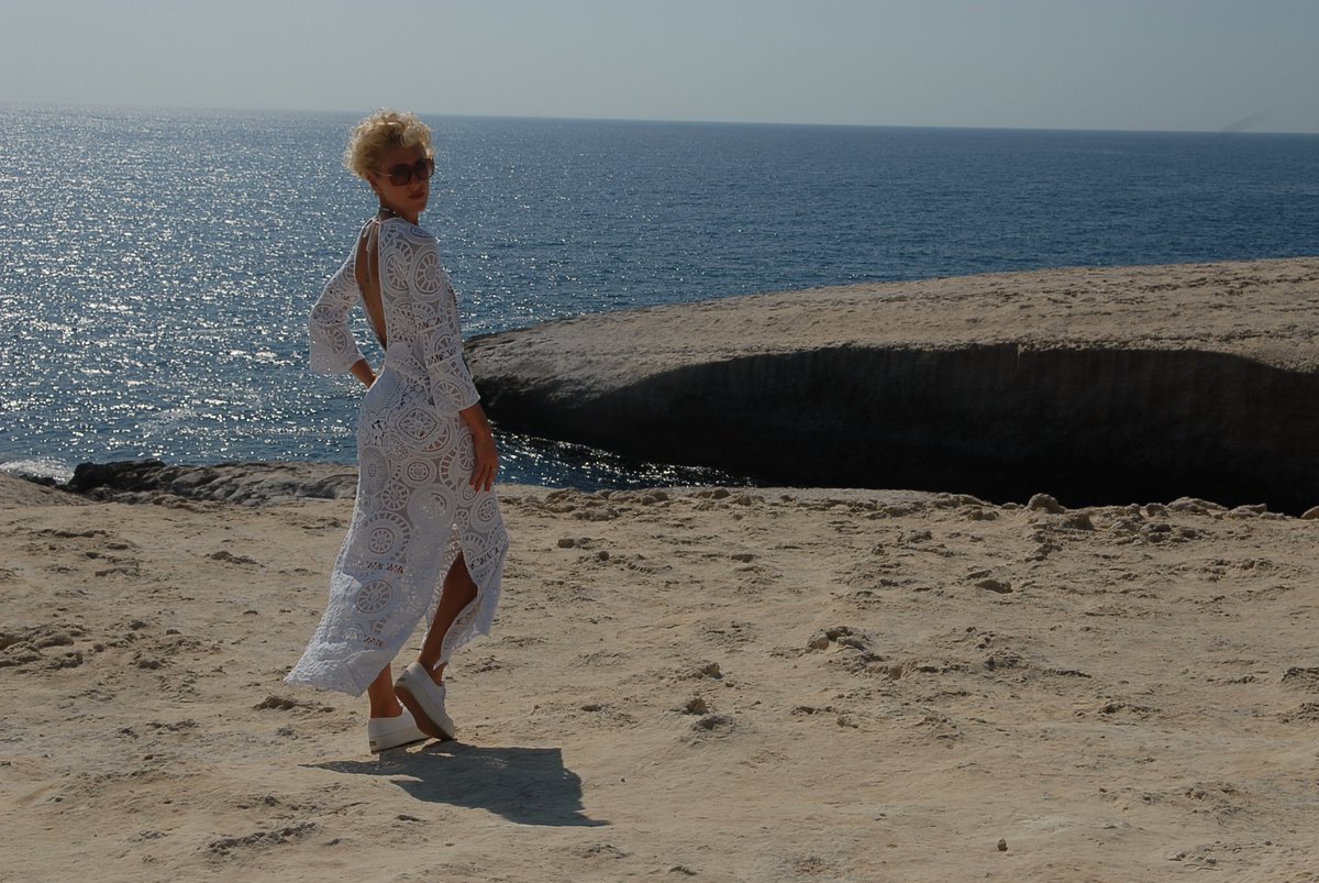 RebeccainItaly's tweet photo. Marty wearing Anjuna by Laurence Vétu 
S’Archittu
West coast of Sardinia
#summer2018 #RebeccainSardinia #SArchittu #LaurenceVetu #Anjuna #AnjunaCollection #EmanuelaCorvo #SantaCaterinadiPittinuri #Sinis #IsArenas #Sardinia #Marty #lifestyle #beachcouture https://t.co/PzQP65Sfsy