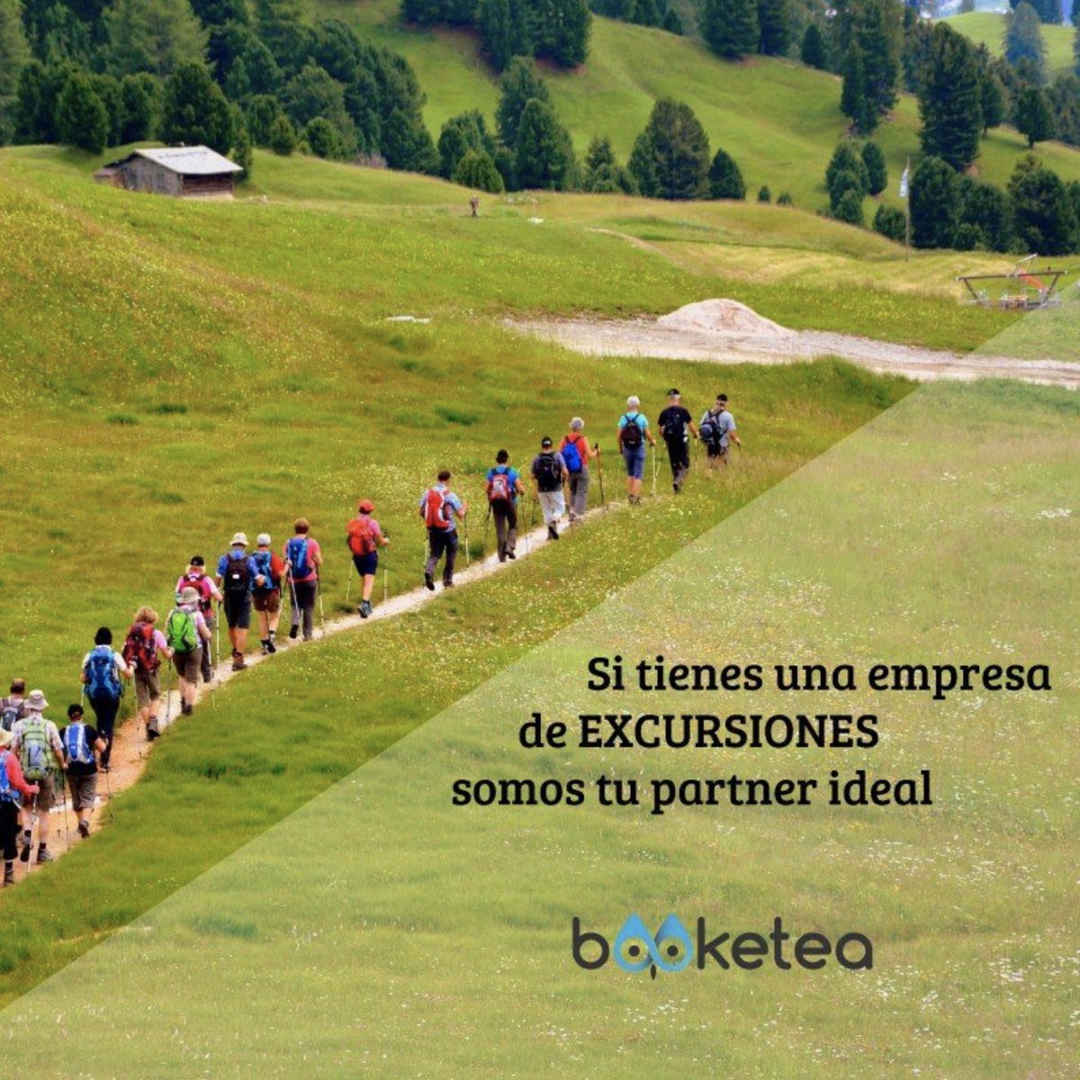 ¿Tienes una empresa de #excursiones?🏔🏕 

 <a href="/Booketea/">Booketea</a> es la herramienta que te ayudará a gestionar tus reservas 👉web.booketea.com

#experiencias #turismo #reservas #software #business #gds #booking #bookingsystem #experience #regalo #gestor #mundial #solución #empresas