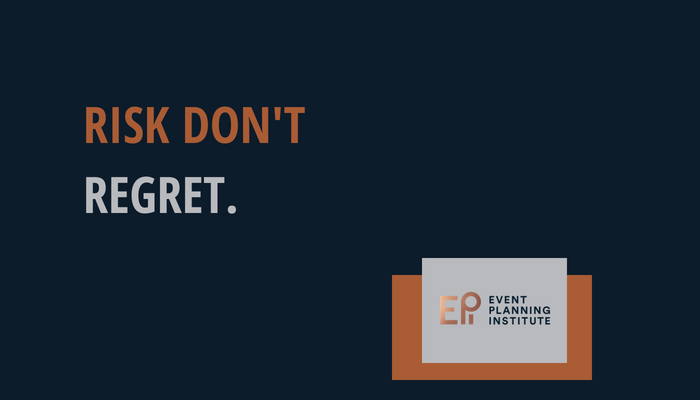 EventsCareer's tweet photo. Taking a risk is scary but it's better than feeling regret for a missed opportunity. 
#mondaymantra #eventprofs #eventpros #eventcareer https://t.co/1Dsv1byQvg