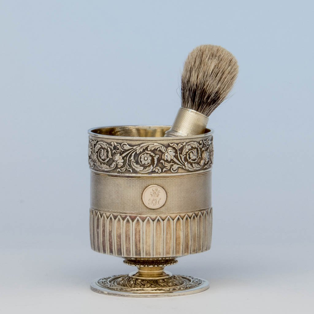 spencermarksltd's tweet image. Edward Farrell Antique Gilt Silver Shaving Cup and Associated Brush, London, 1814/15 #shave #antiquesilver #antiquesterling #englishsilverr #sterlingsilver #shaving #silver #silver925 #cinoa #aadla #adadealers
via @outfy